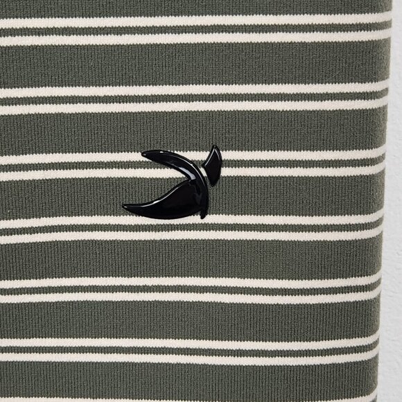 Glyder Sultry Figure Enhancing‎ Leggings Womens L Moss Oatmilk Striped Active - Picture 4 of 10